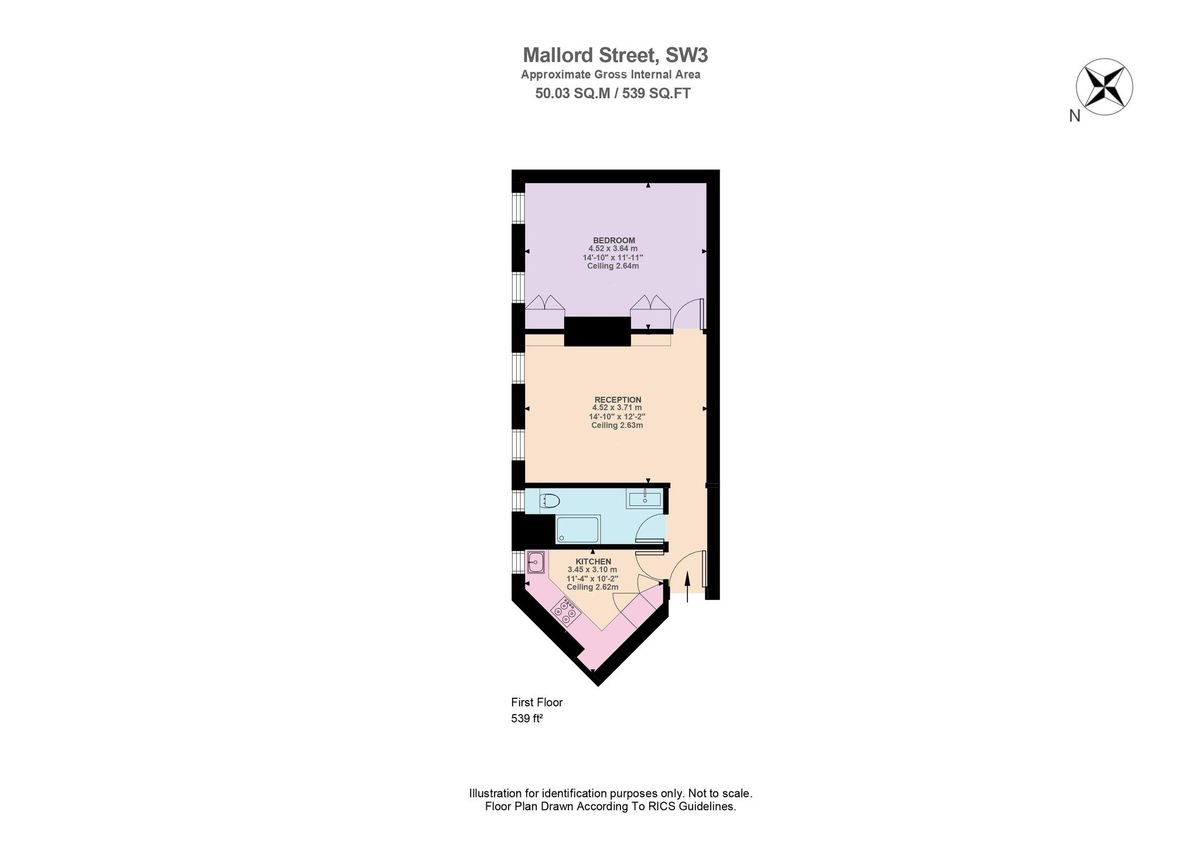Квартира в Лондоне, Великобритания, 50 м² - фото 12