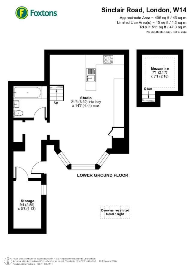 Квартира в Лондоне, Великобритания, 47 м² - фото 14