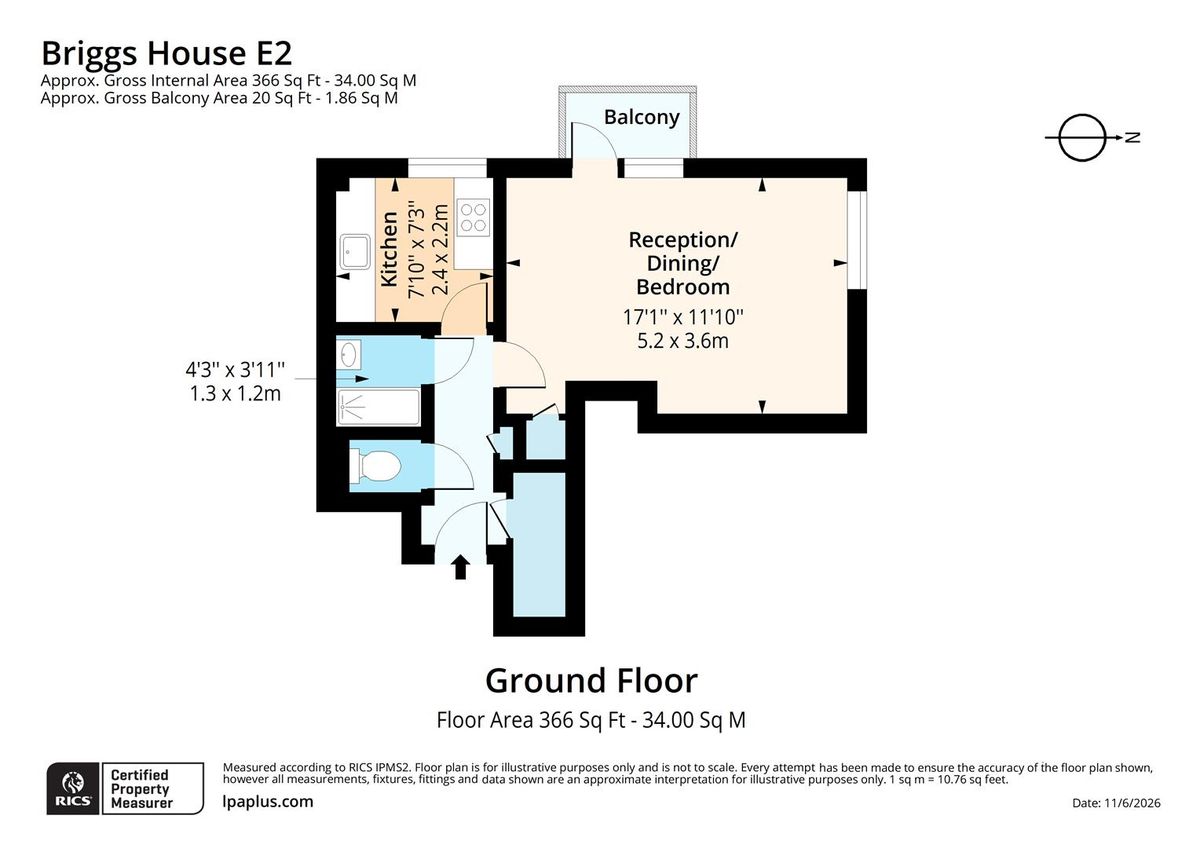 Квартира в Лондоне, Великобритания, 34 м² - фото 15