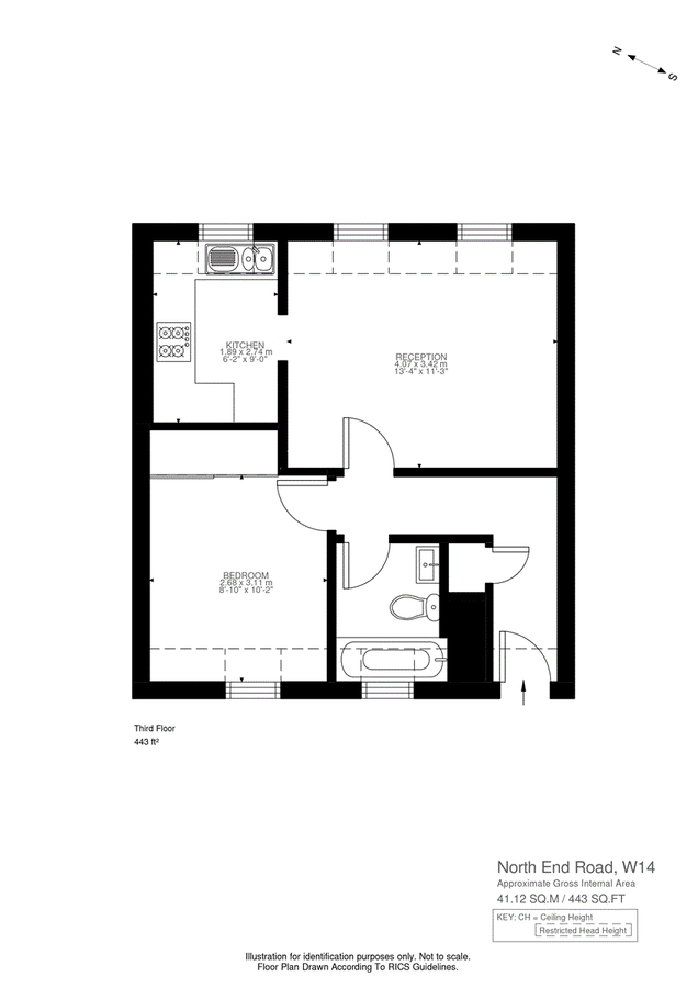 Квартира в Лондоне, Великобритания, 41 м² - фото 15