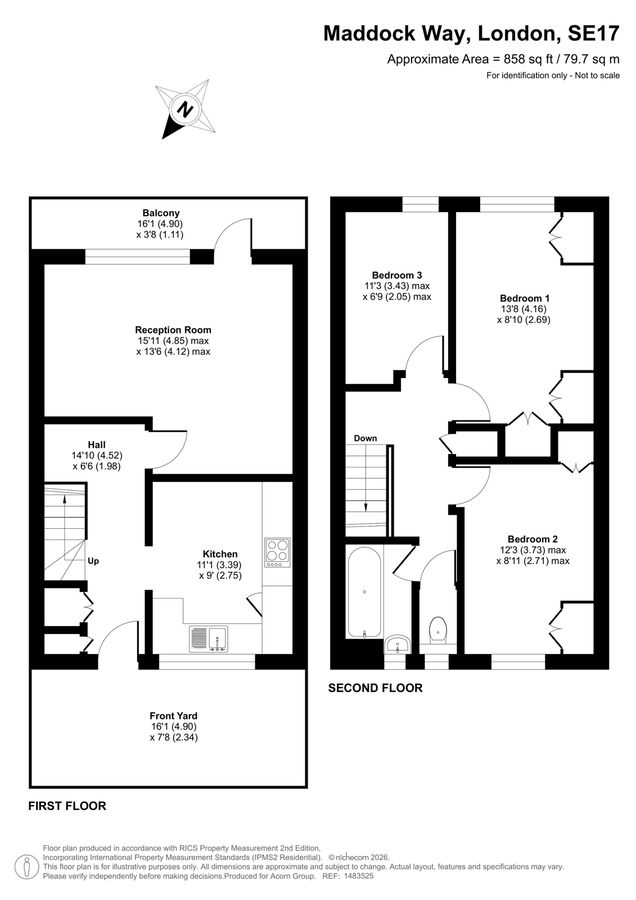 Квартира в Лондоне, Великобритания, 80 м² - фото 16