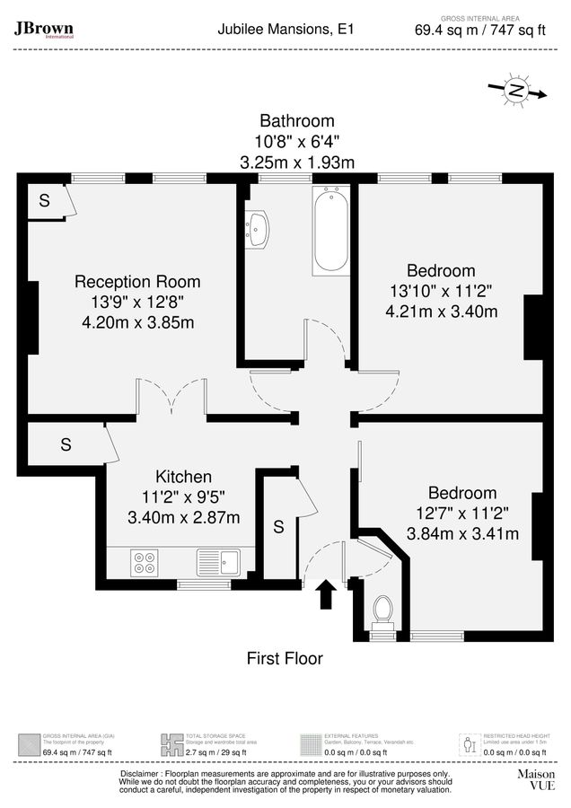 Квартира в Лондоне, Великобритания, 69 м² - фото 17