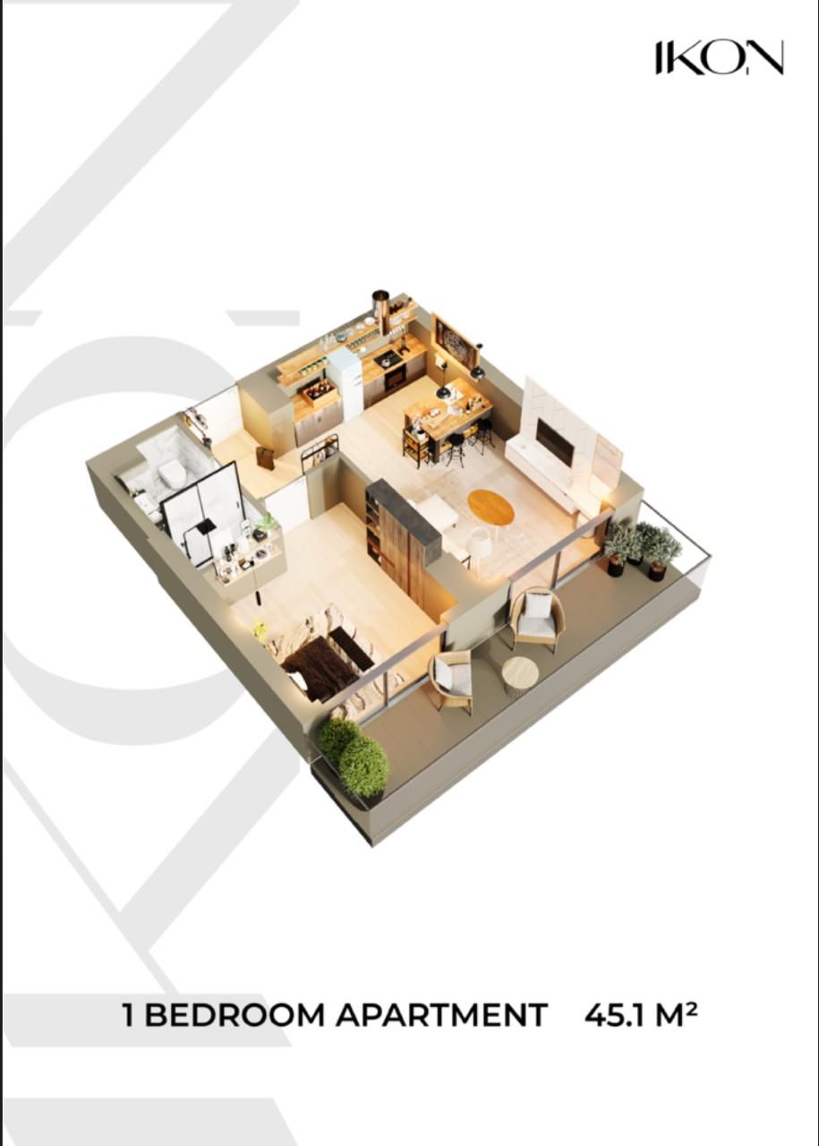 Квартира в Батуми, Грузия, 45.1 м² - фото 5
