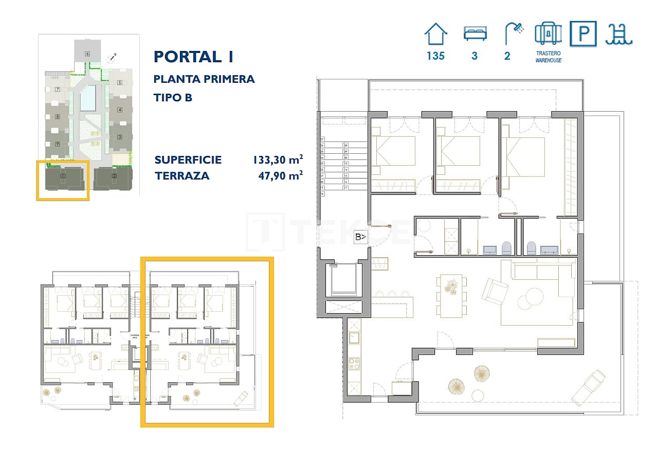Апартаменты в Сан-Педро-дель-Пинатаре, Испания, 130 м² - фото 18