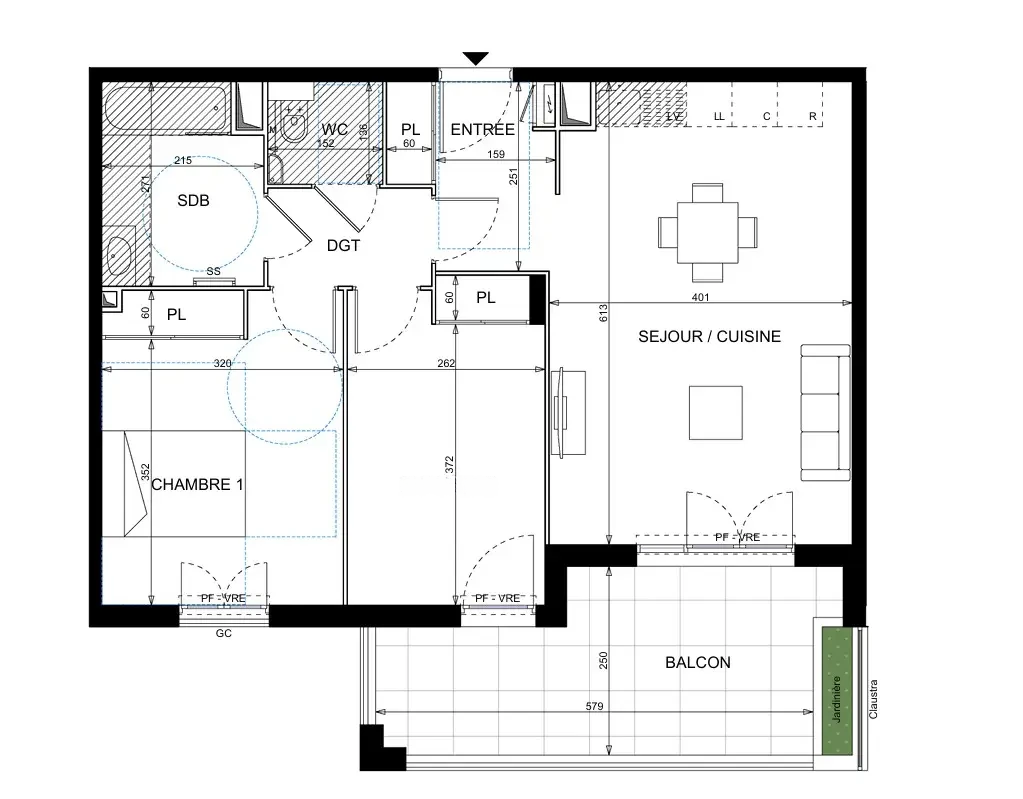 Квартира в Каннах, Франция, 63 м² - фото 11