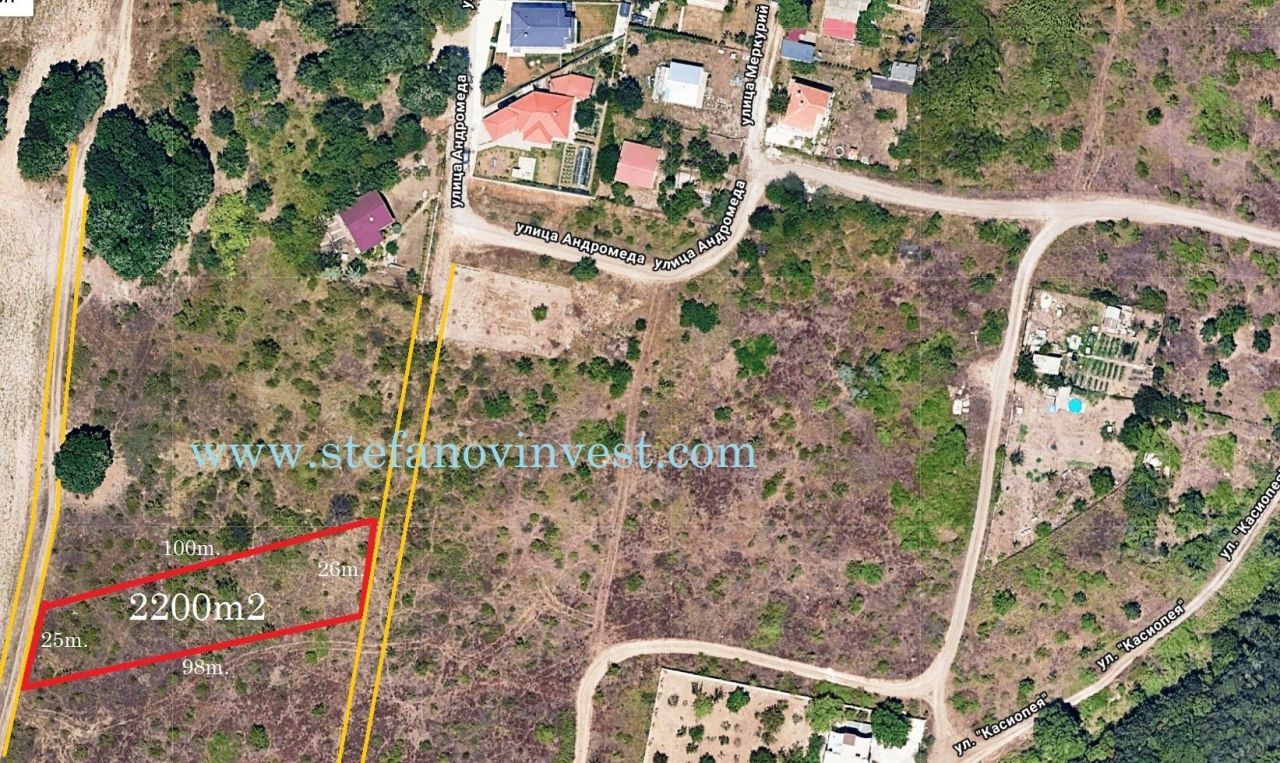 Земля на Золотых Песках, Болгария, 2 200 м² - фото 1