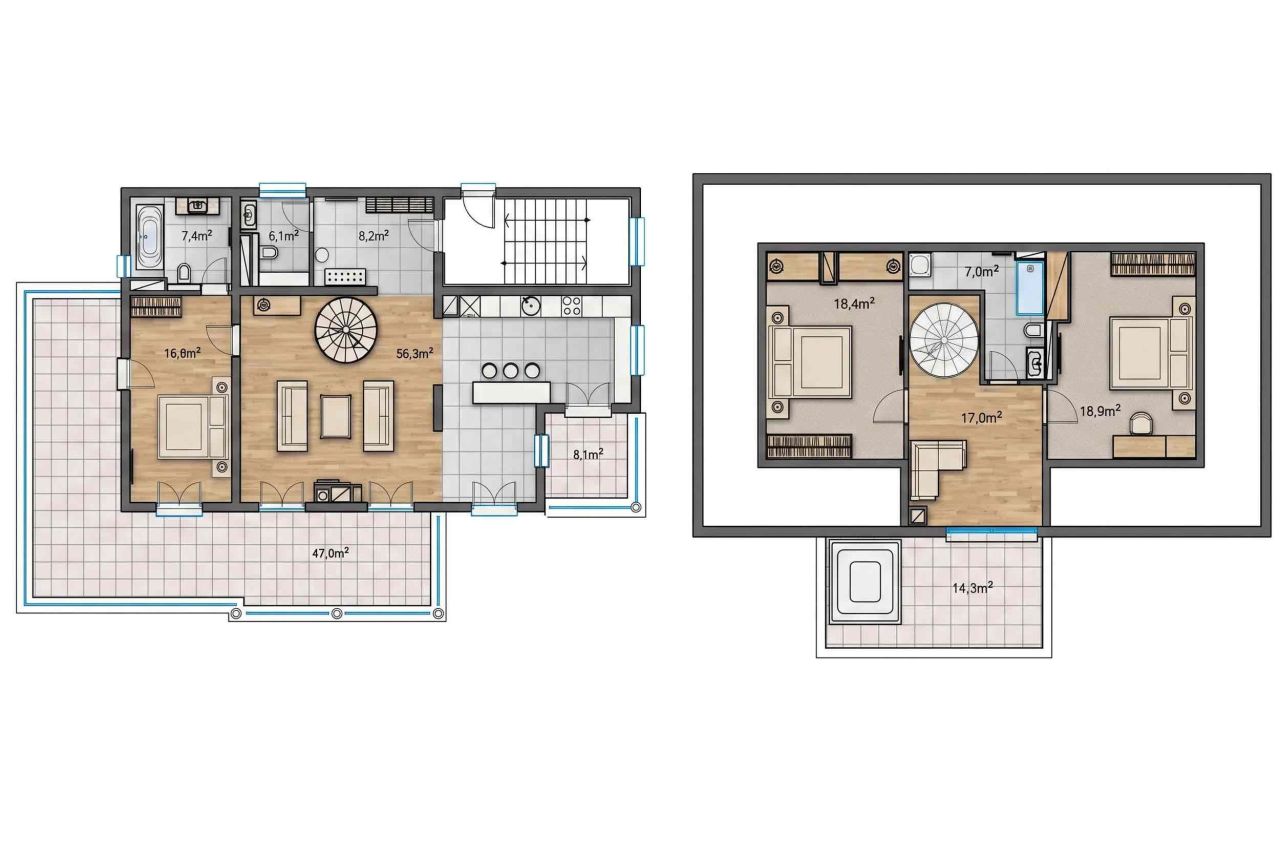 Пентхаус в Херцег-Нови, Черногория, 225.5 м² - фото 13