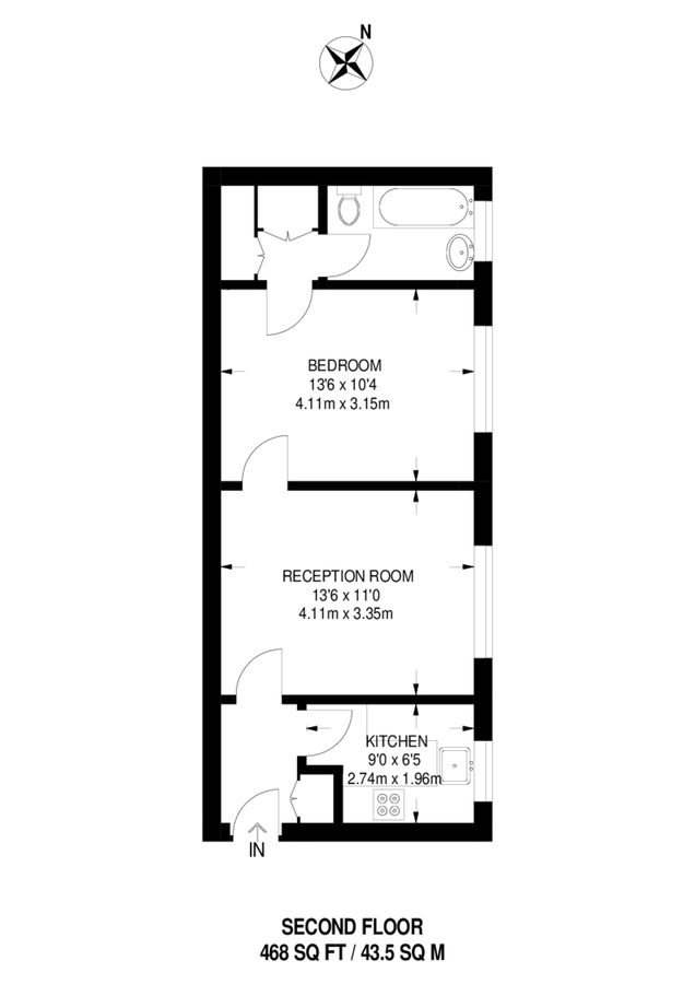 Квартира в Лондоне, Великобритания, 44 м² - фото 6