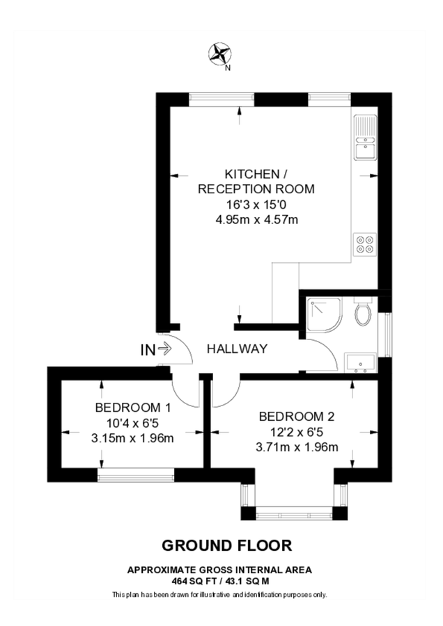 Квартира в Лондоне, Великобритания, 43 м² - фото 10