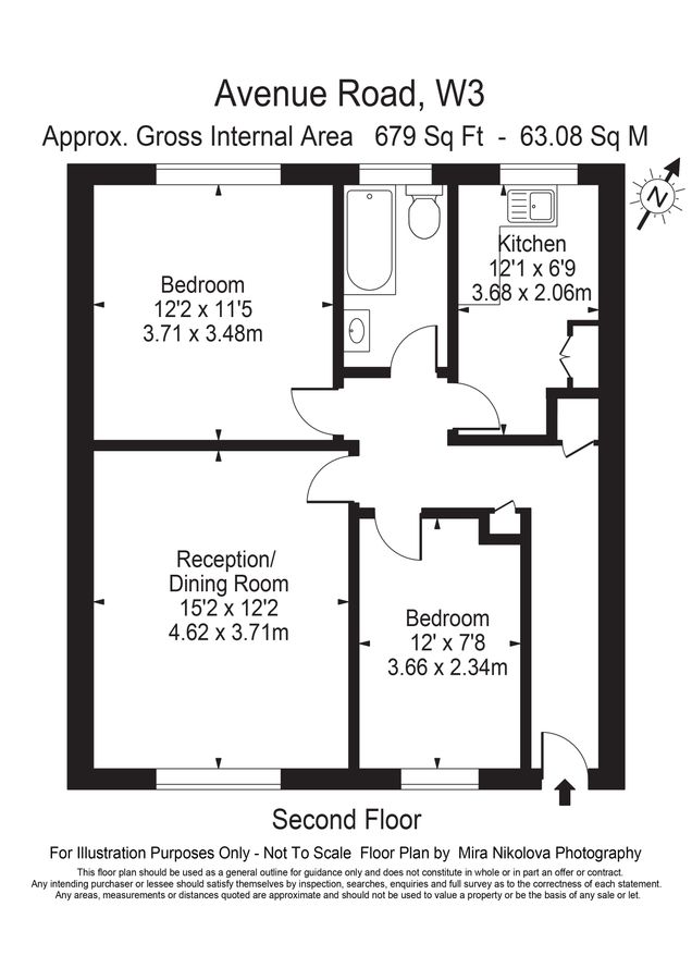 Квартира в Лондоне, Великобритания, 63 м² - фото 11