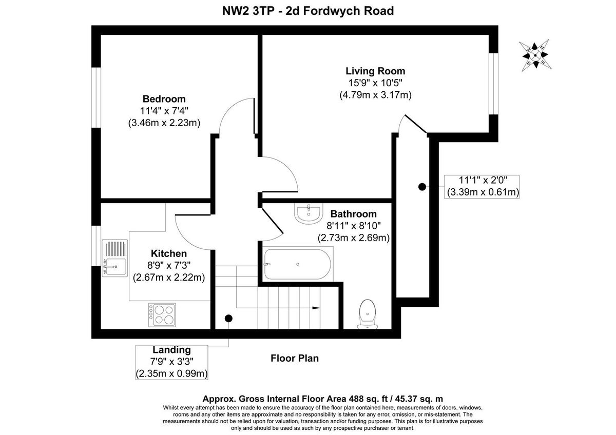 Квартира в Лондоне, Великобритания, 45 м² - фото 12