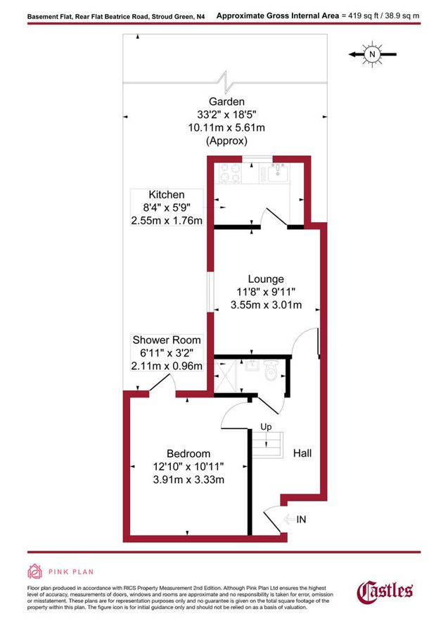 Квартира в Лондоне, Великобритания, 39 м² - фото 14