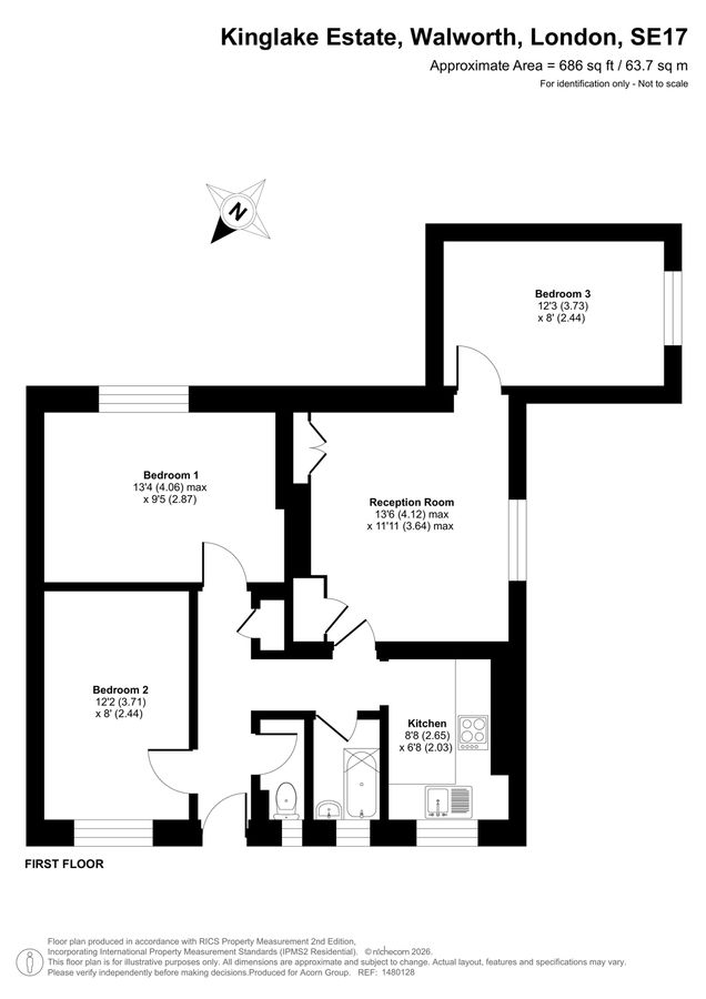 Квартира в Лондоне, Великобритания, 64 м² - фото 15