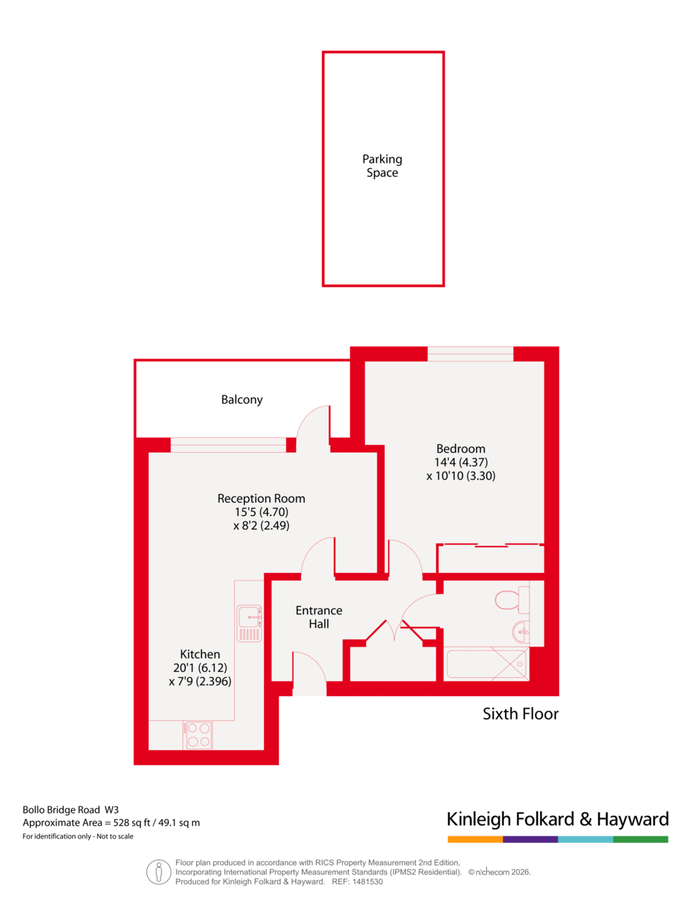 Квартира в Лондоне, Великобритания, 49 м² - фото 18