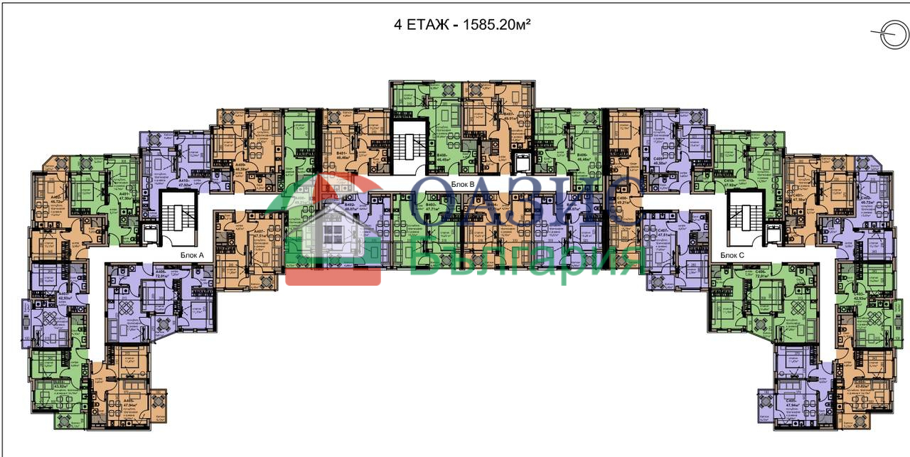 Апартаменты в Равде, Болгария, 51.3 м² - фото 13