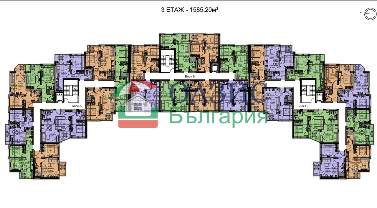 Апартаменты в Равде, Болгария, 54.8 м² - фото 14