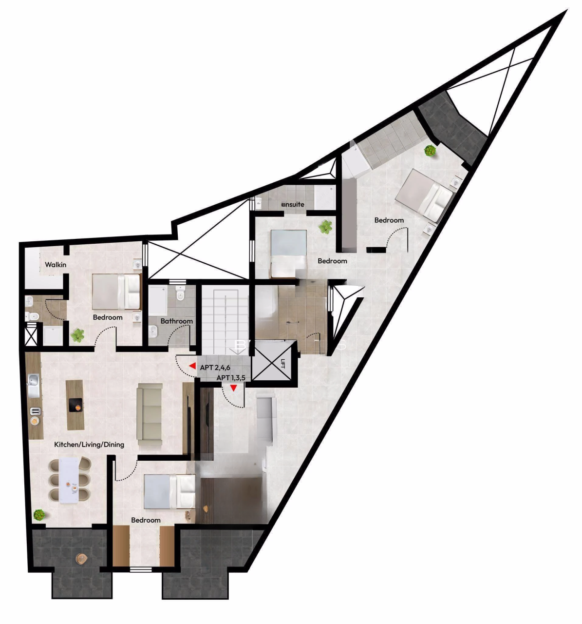 Квартира в Сан-Лоренце, Мальта, 94 м² - фото 4