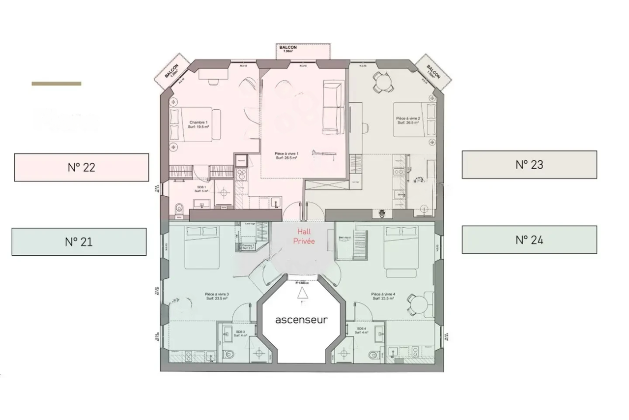 Квартира в Каннах, Франция, 35 м² - фото 11