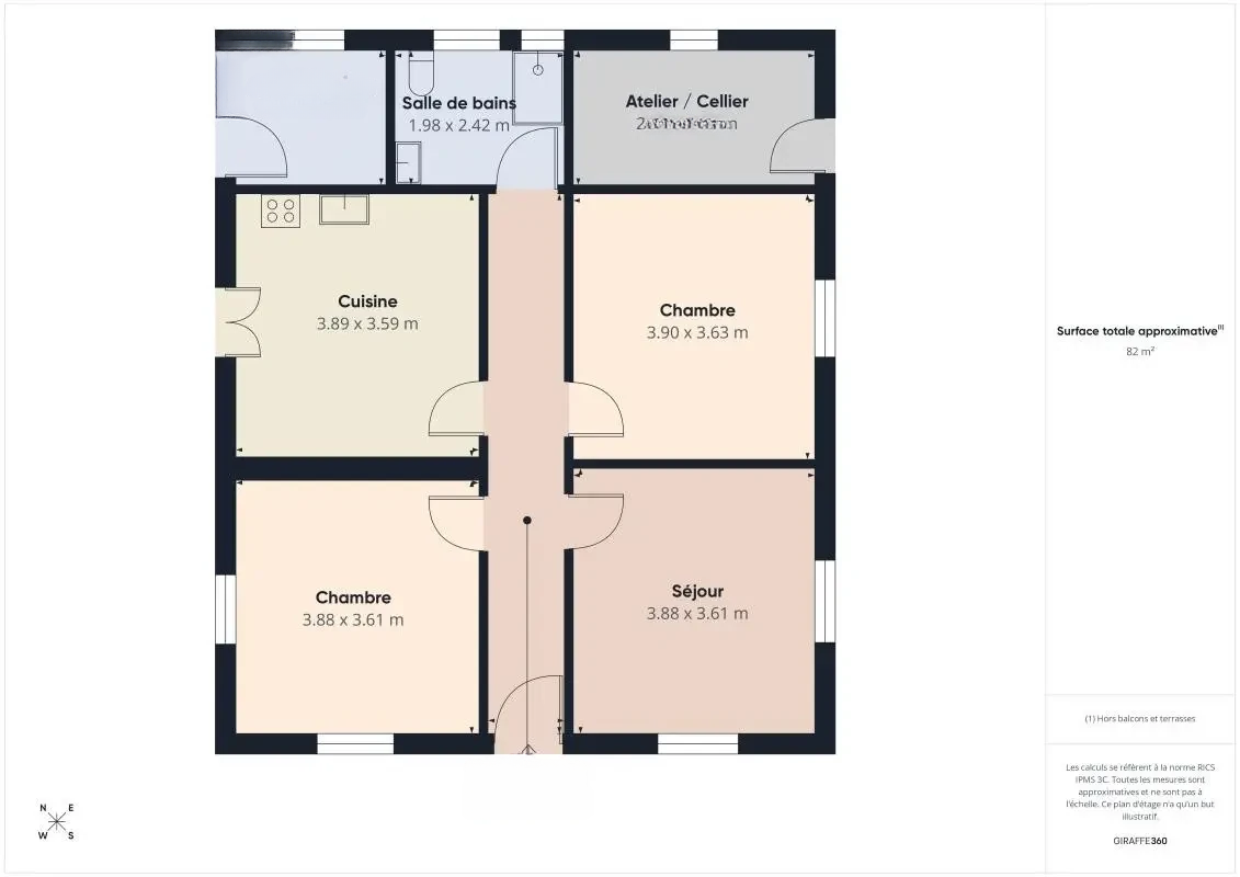 Квартира в Каннах, Франция, 67 м² - фото 16