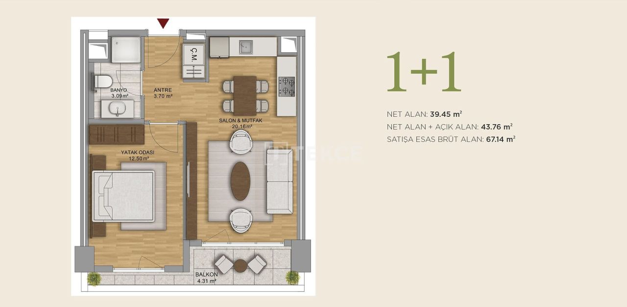 Апартаменты в Анкаре, Турция, 123 м² - фото 13