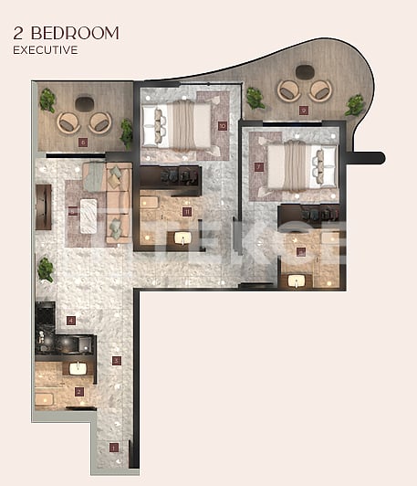 Апартаменты в Дубае, ОАЭ, 76 м² - фото 14