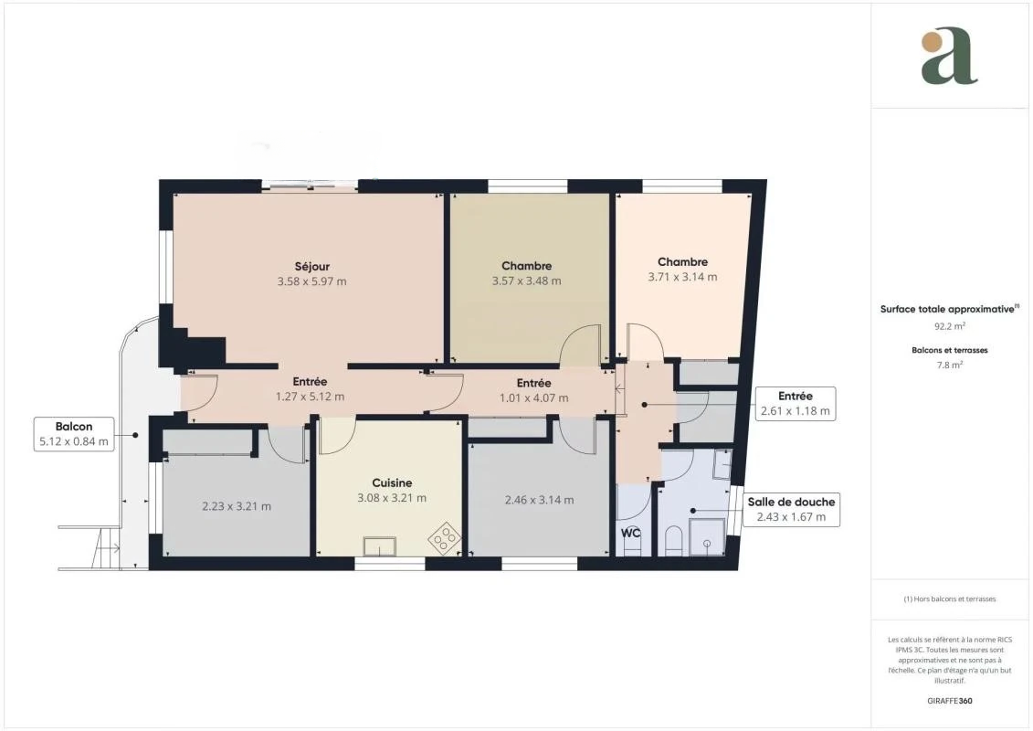 Квартира в Каннах, Франция, 93 м² - фото 5