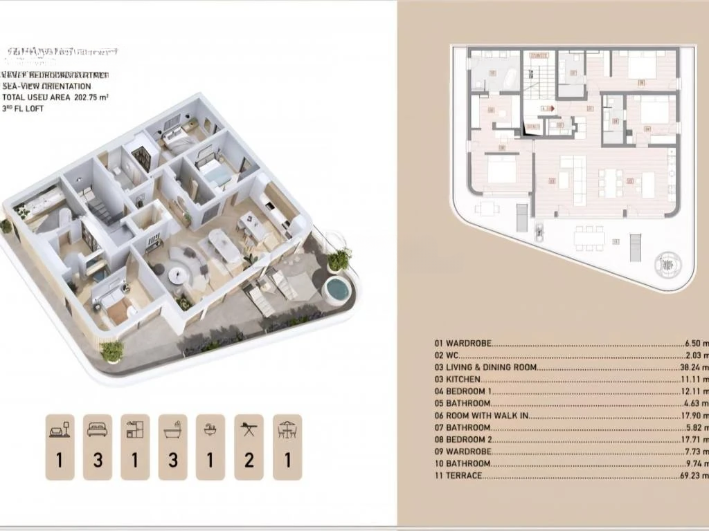 Квартира в Опатии, Хорватия, 133 м² - фото 10
