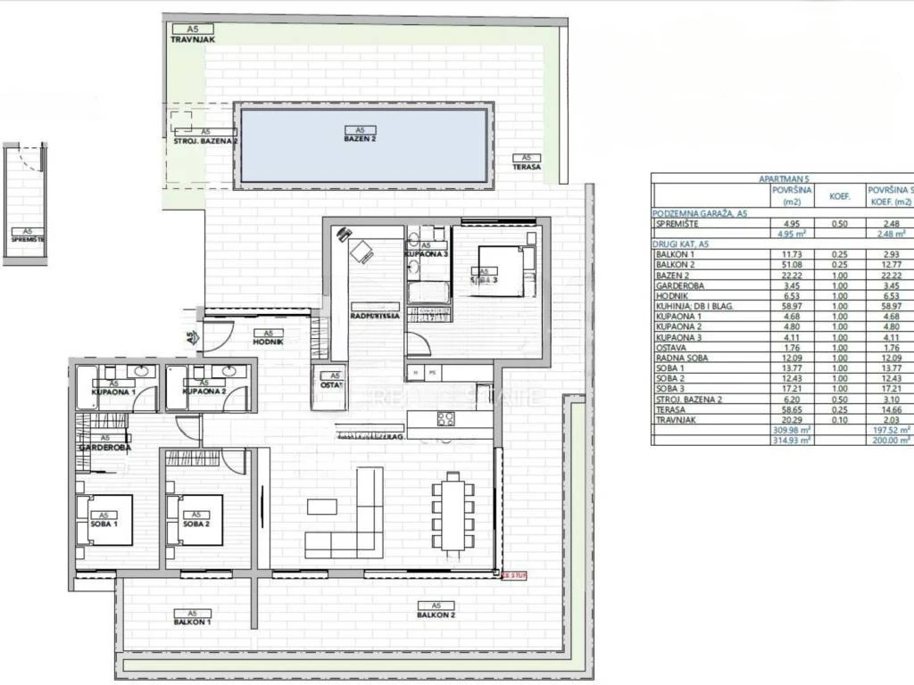 Квартира в Опатии, Хорватия, 217 м² - фото 11