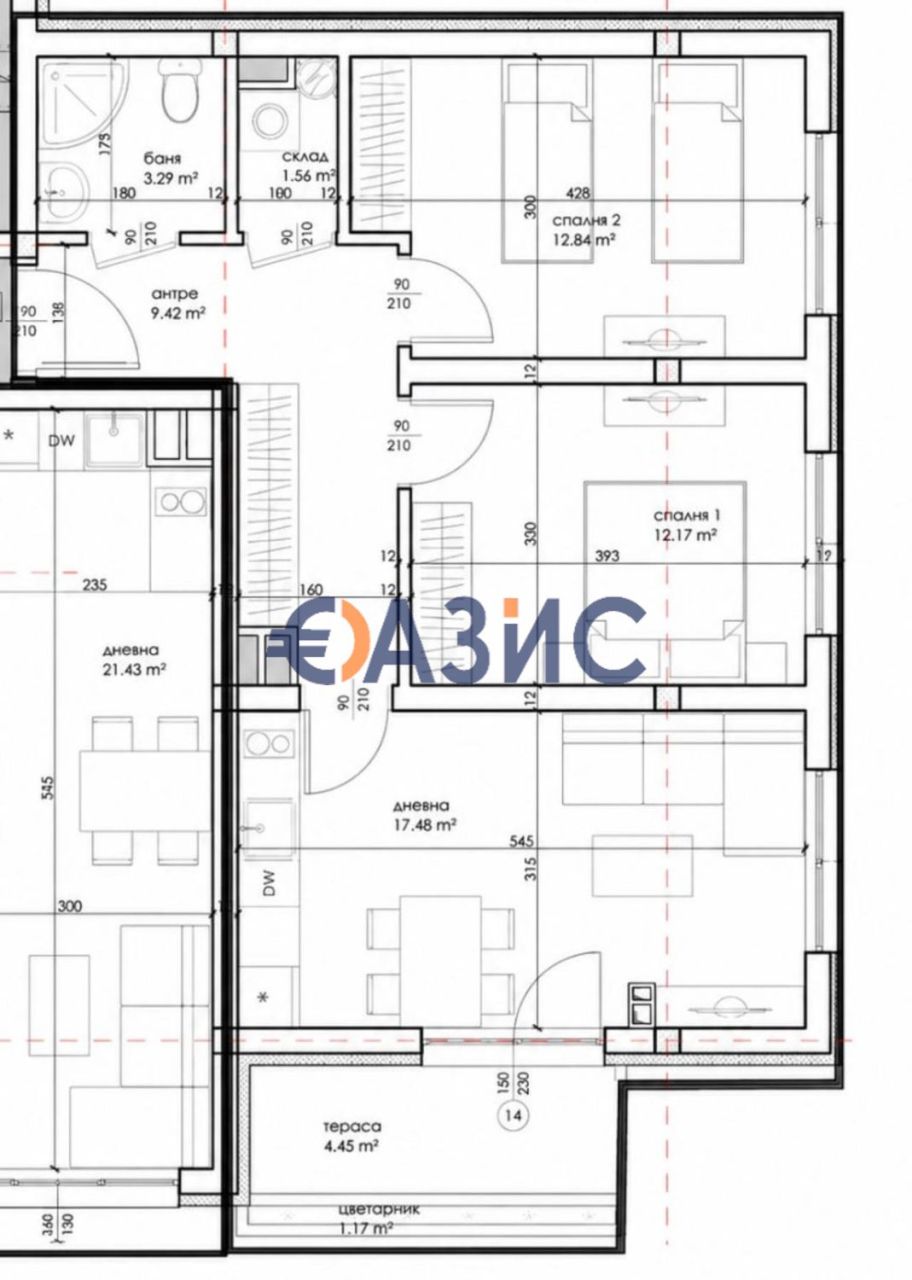 Апартаменты в Равде, Болгария, 90 м² - фото 5