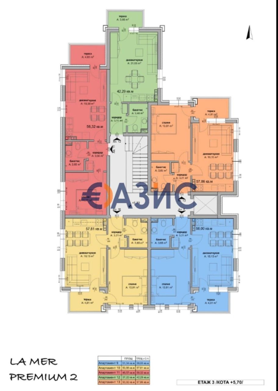 Апартаменты в Равде, Болгария, 42.3 м² - фото 12