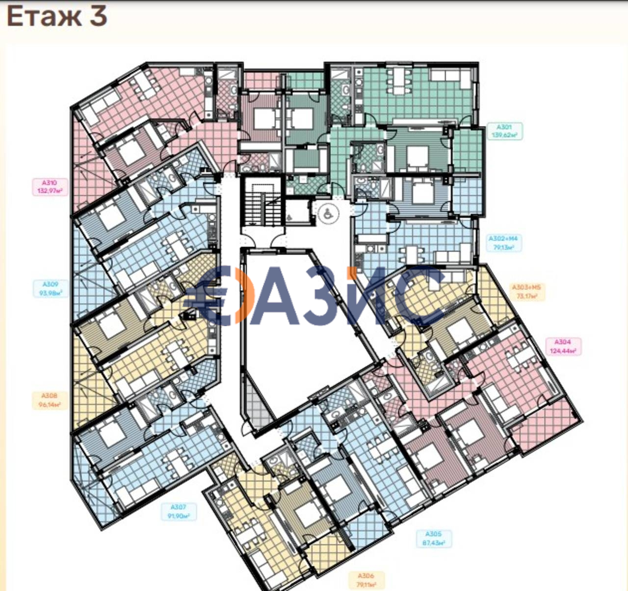 Апартаменты в Несебре, Болгария, 133 м² - фото 18