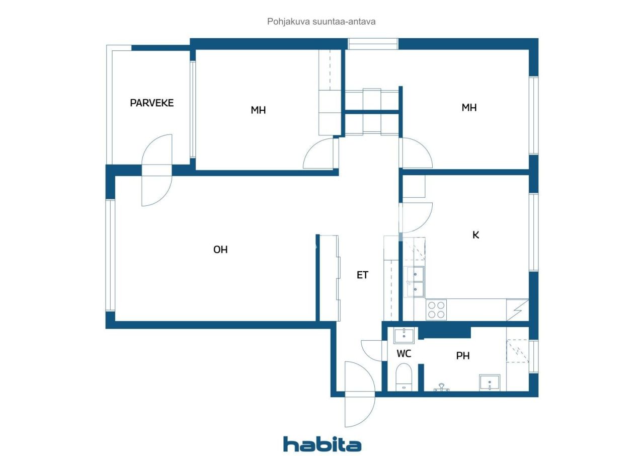 Апартаменты в Лахти, Финляндия, 76 м² - фото 2