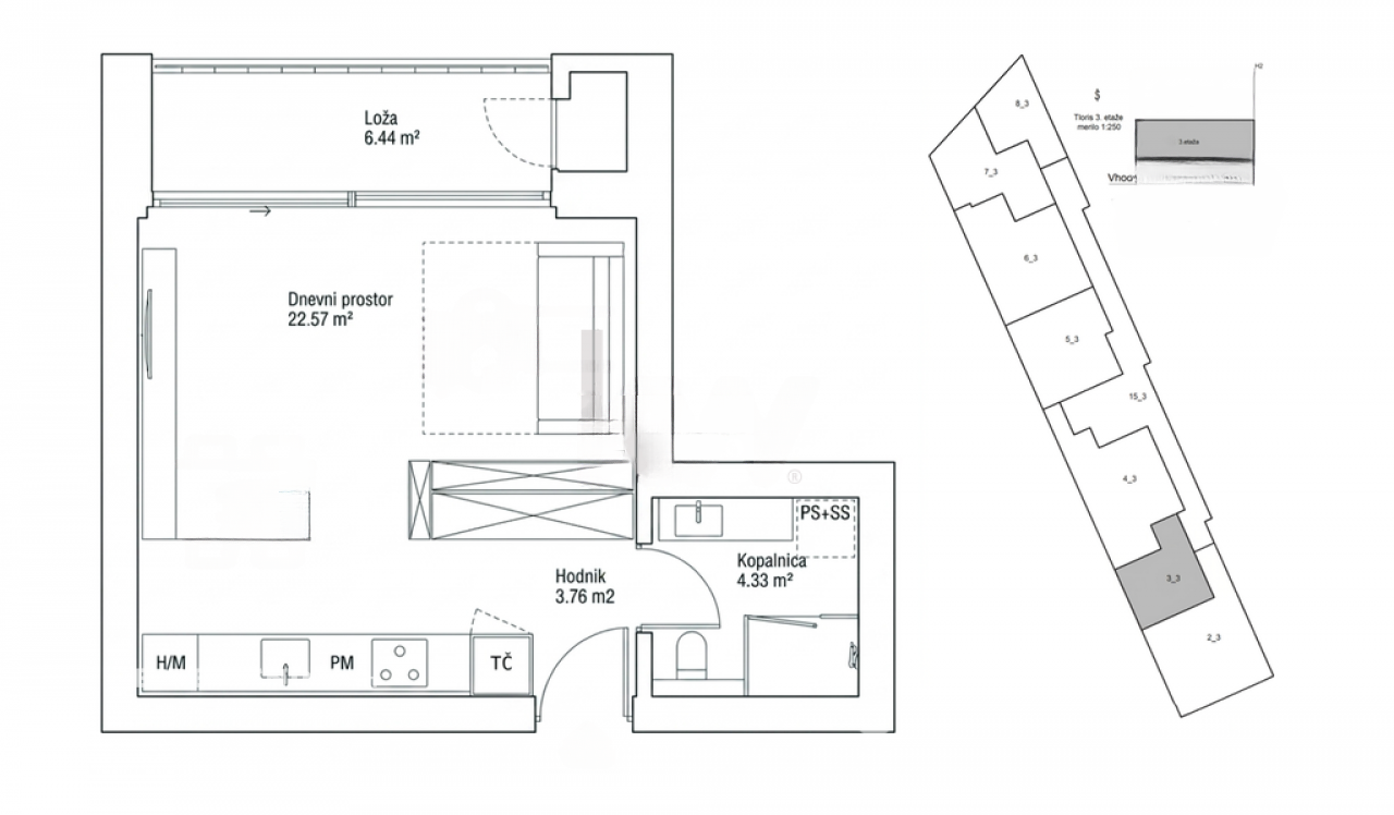 Квартира в Любляне, Словения, 59 м² - фото 2