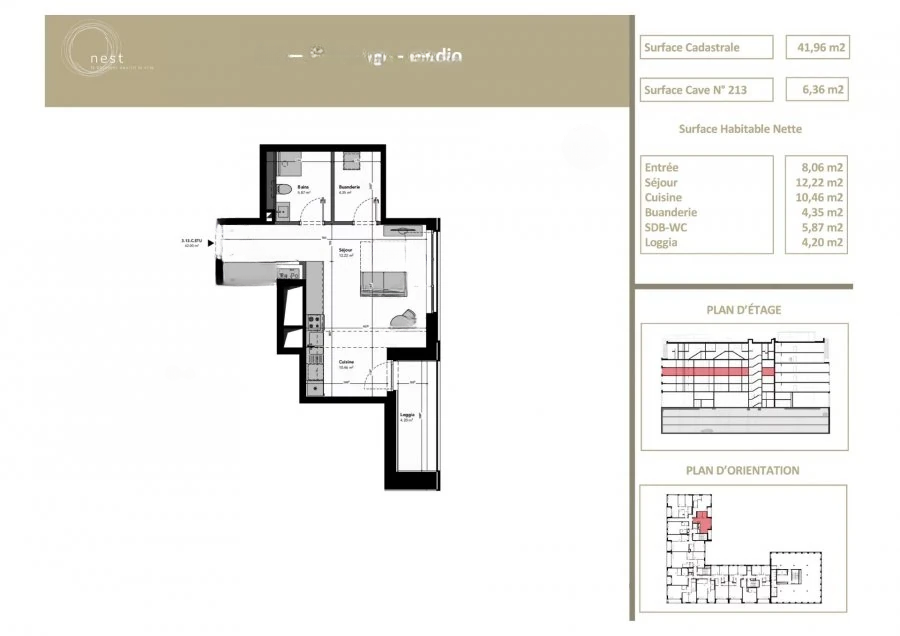 Квартира в Люксембурге, Люксембург, 42 м² - фото 4