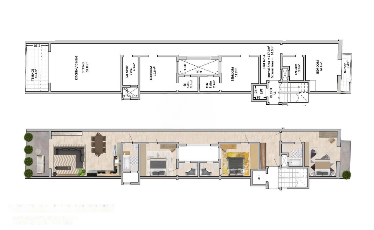 Квартира в Сан-Лоренце, Мальта, 142 м² - фото 1