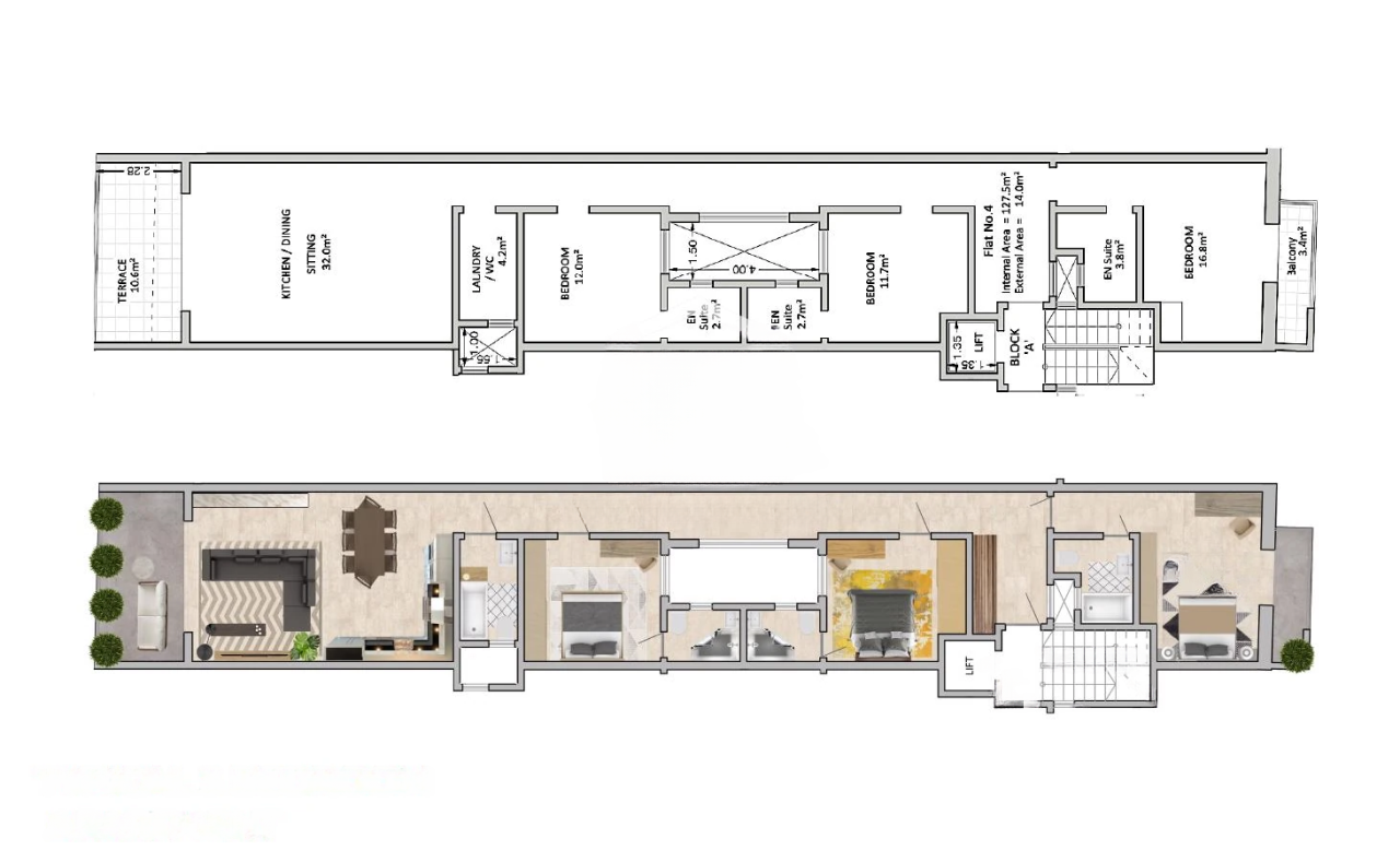 Квартира в Сан-Лоренце, Мальта, 142 м² - фото 1