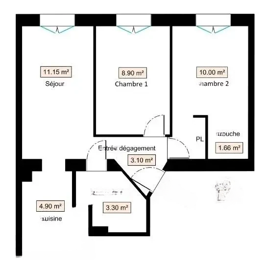 Квартира в Каннах, Франция, 43 м² - фото 7