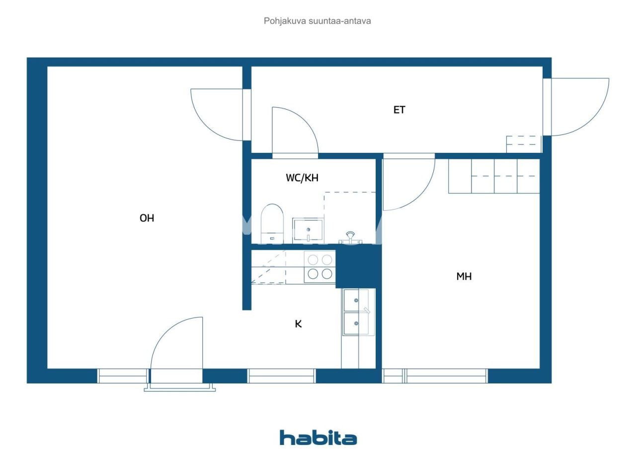 Апартаменты в Иматре, Финляндия, 44 м² - фото 2