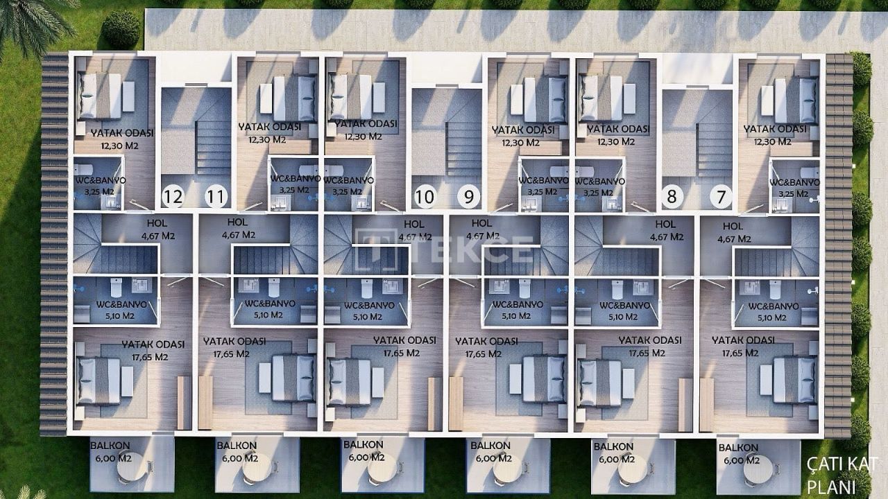 Апартаменты в Фетхие, Турция, 120 м² - фото 18