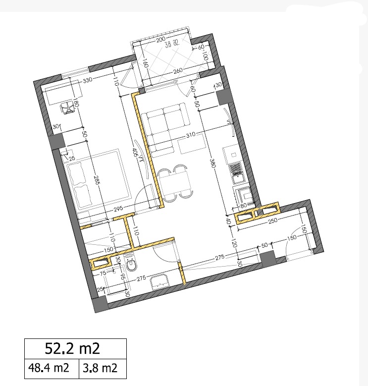 Квартира в Тбилиси, Грузия, 48.8 м² - фото 9