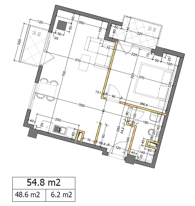Квартира в Тбилиси, Грузия, 48.8 м² - фото 7