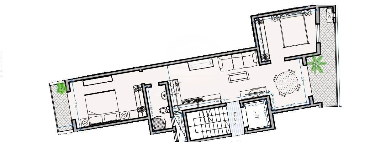 Квартира в Сан-Лоренце, Мальта, 73 м² - фото 3