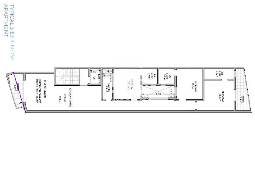 Квартира в Сан-Лоренце, Мальта, 135 м² - фото 2