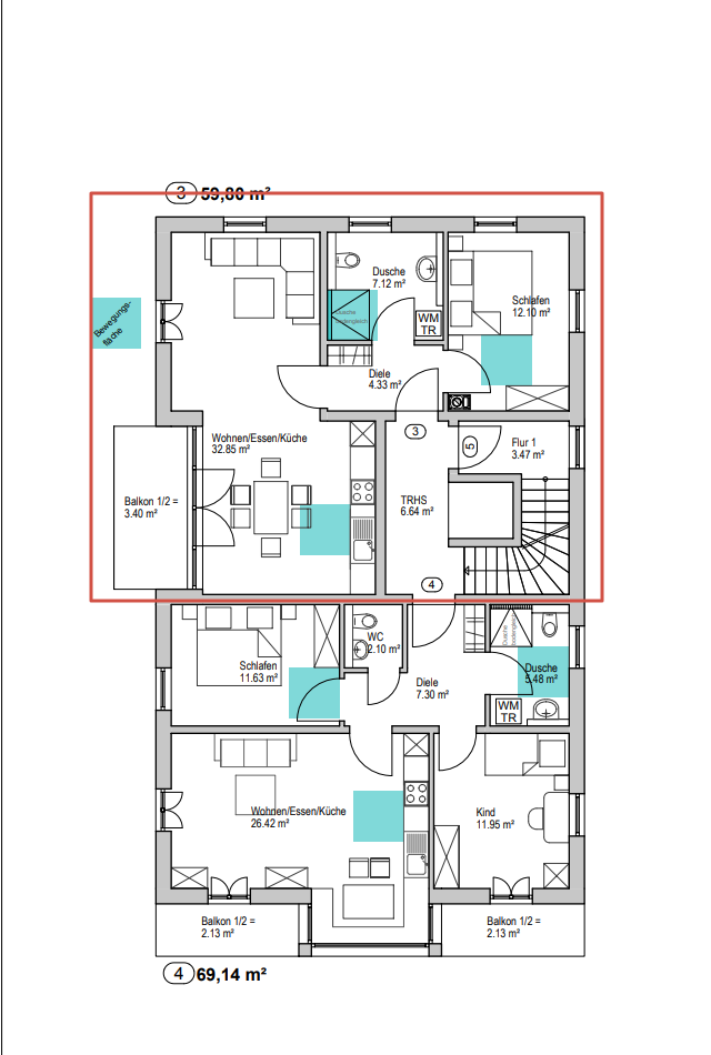 Квартира в Верхней Баварии, Германия, 59.8 м² - фото 17