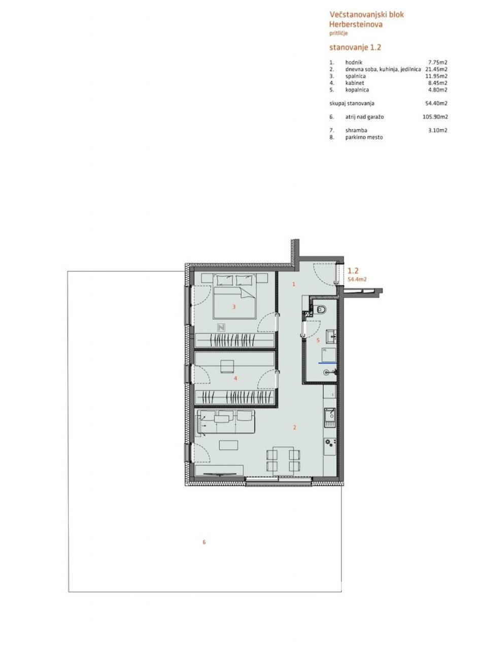 Квартира в Любляне, Словения, 54 м² - фото 9