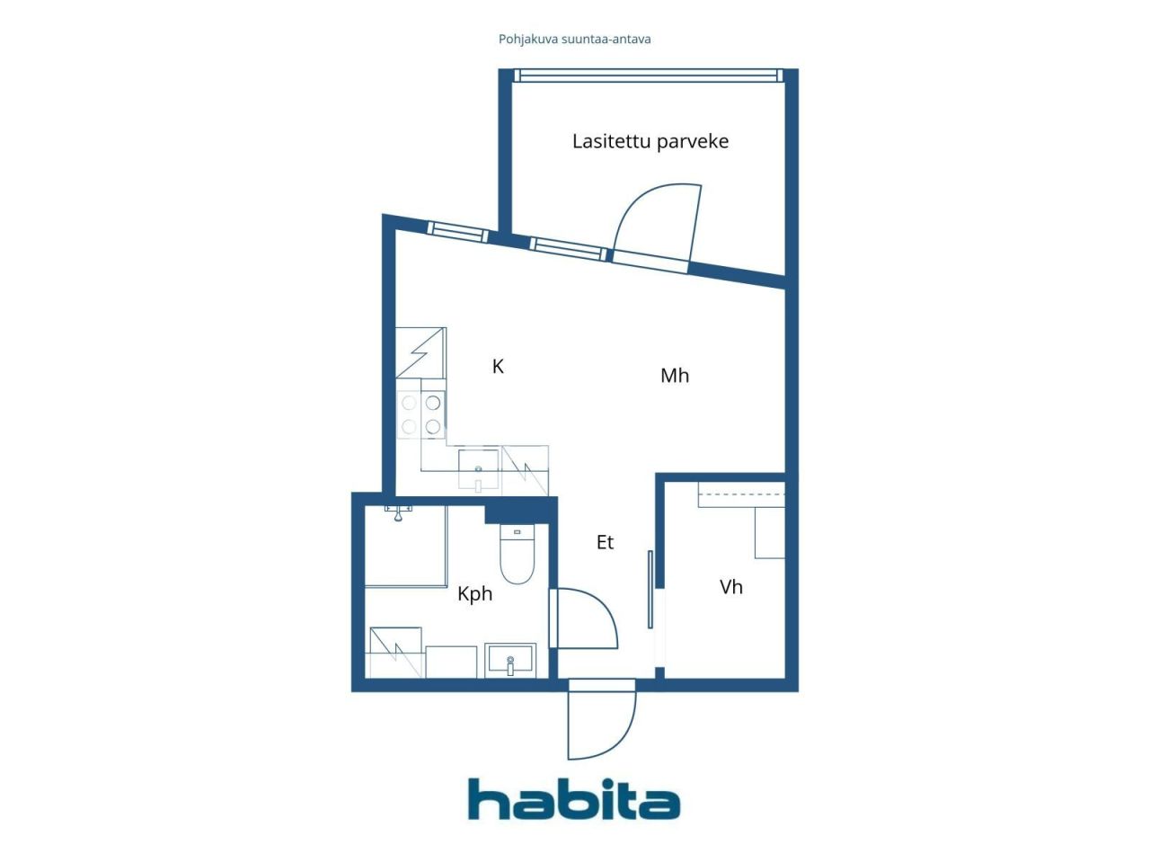 Апартаменты в Хельсинки, Финляндия, 27 м² - фото 2