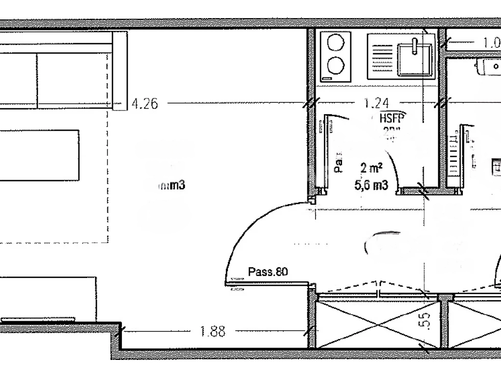 Квартира в Сен-Романе, Монако, 25 м² - фото 12