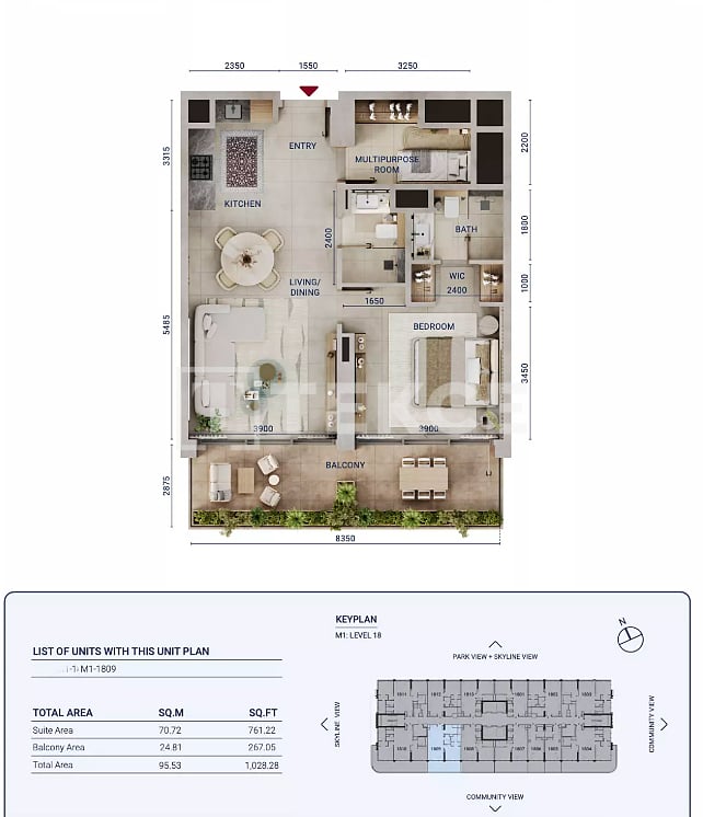 Апартаменты в Дубае, ОАЭ, 154 м² - фото 14