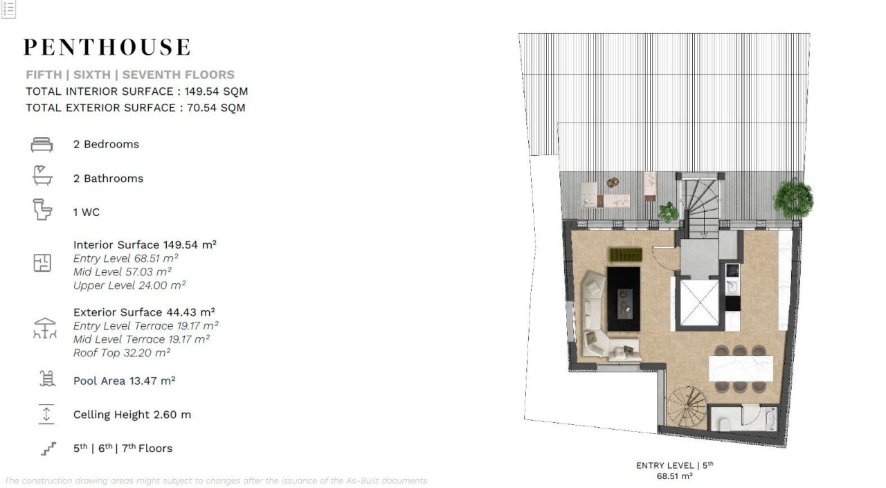 Пентхаус в Афинах, Греция, 220 м² - фото 12