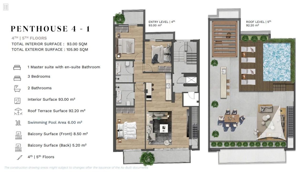 Пентхаус в Афинах, Греция, 198 м² - фото 7